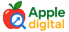 apple digital logo fully transparent